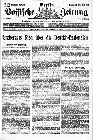 Vossische Zeitung vom 26.07.1919