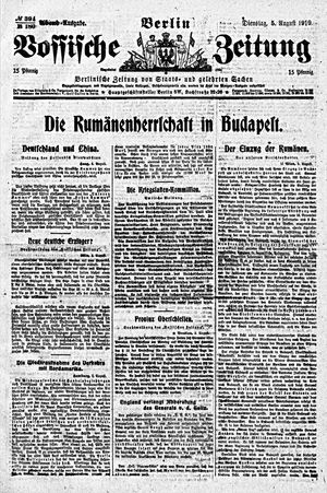 Vossische Zeitung vom 05.08.1919