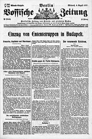 Vossische Zeitung vom 06.08.1919