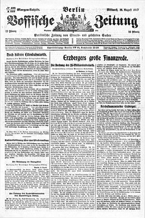 Vossische Zeitung vom 13.08.1919