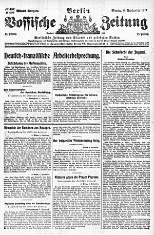 Vossische Zeitung vom 08.09.1919
