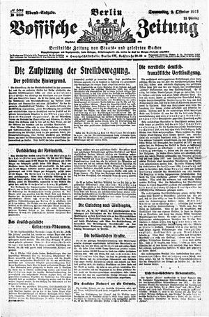 Vossische Zeitung vom 02.10.1919