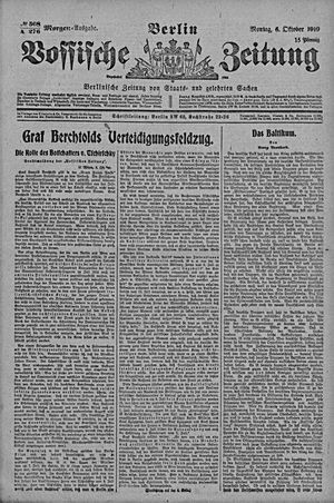 Vossische Zeitung vom 06.10.1919
