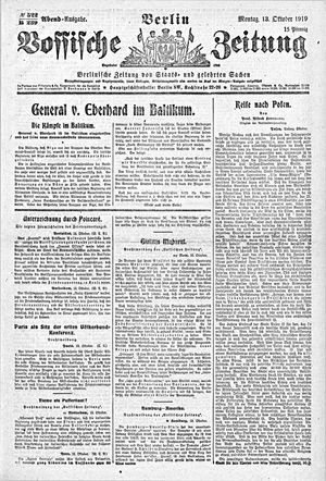 Vossische Zeitung vom 13.10.1919