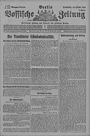 Vossische Zeitung vom 16.10.1919