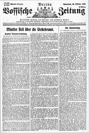 Vossische Zeitung vom 25.10.1919