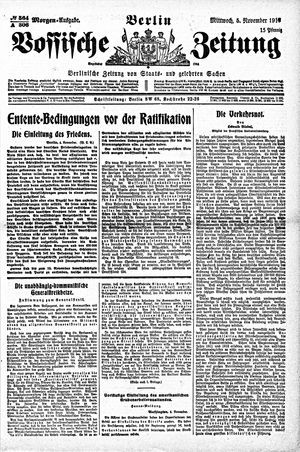 Vossische Zeitung on Nov 5, 1919