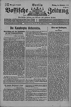 Vossische Zeitung on Nov 24, 1919