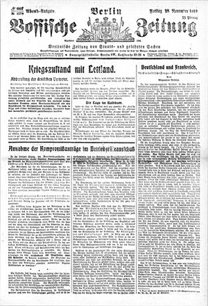Vossische Zeitung on Nov 28, 1919