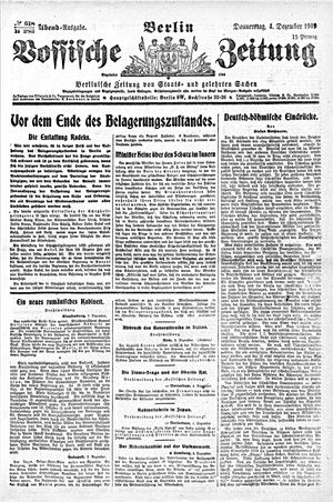 Vossische Zeitung vom 04.12.1919