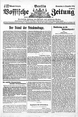 Vossische Zeitung on Dec 6, 1919