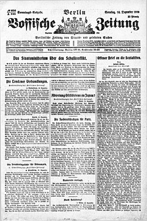 Vossische Zeitung vom 14.12.1919