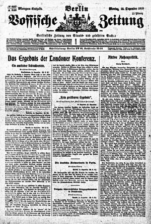 Vossische Zeitung vom 15.12.1919