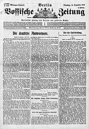 Vossische Zeitung on Dec 16, 1919
