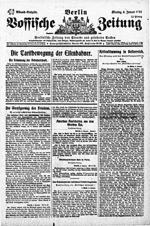 Vossische Zeitung vom 05.01.1920