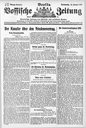 Vossische Zeitung vom 15.01.1920