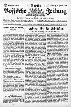 Vossische Zeitung vom 20.01.1920