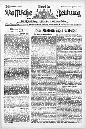 Vossische Zeitung on Jan 24, 1920