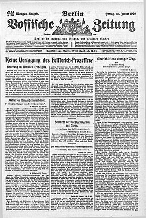 Vossische Zeitung vom 30.01.1920