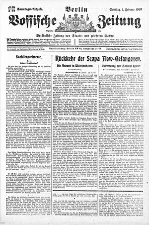 Vossische Zeitung on Feb 1, 1920