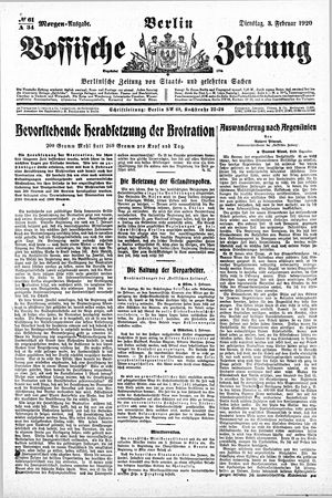Vossische Zeitung vom 03.02.1920