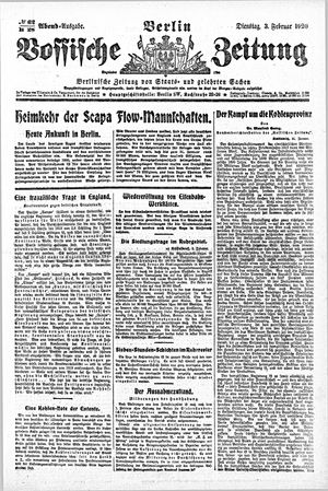 Vossische Zeitung vom 03.02.1920