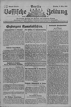Vossische Zeitung on Mar 9, 1920