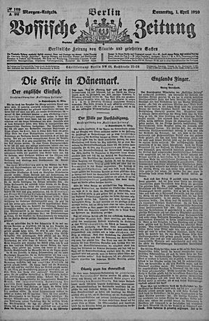 Vossische Zeitung vom 01.04.1920