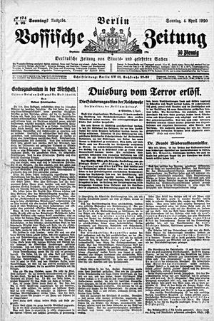 Vossische Zeitung vom 04.04.1920
