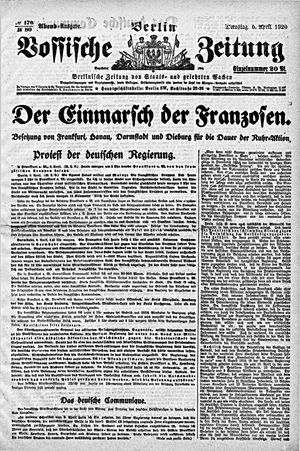 Vossische Zeitung on Apr 6, 1920
