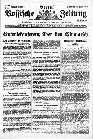 Vossische Zeitung on Apr 10, 1920