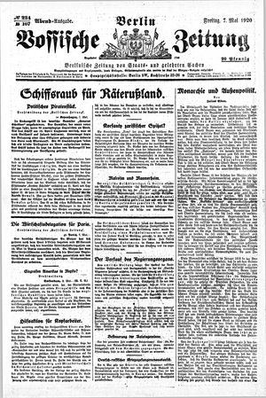Vossische Zeitung vom 07.05.1920
