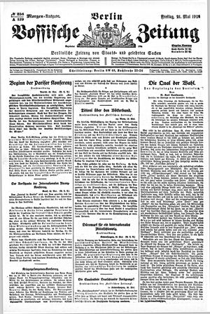 Vossische Zeitung vom 21.05.1920