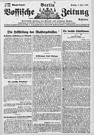 Vossische Zeitung on Jun 4, 1920