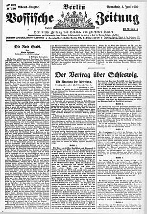 Vossische Zeitung on Jun 5, 1920
