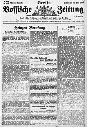 Vossische Zeitung on Jun 12, 1920