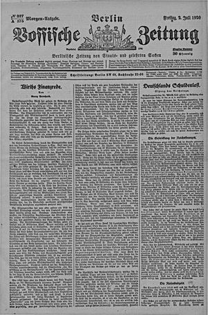 Vossische Zeitung vom 02.07.1920