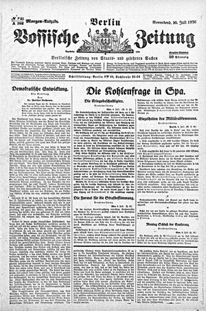Vossische Zeitung vom 10.07.1920