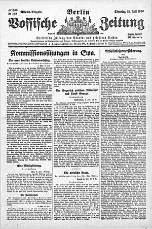 Vossische Zeitung vom 13.07.1920