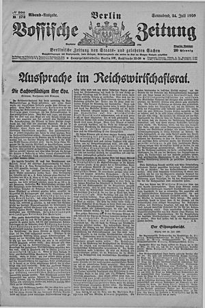 Vossische Zeitung vom 24.07.1920