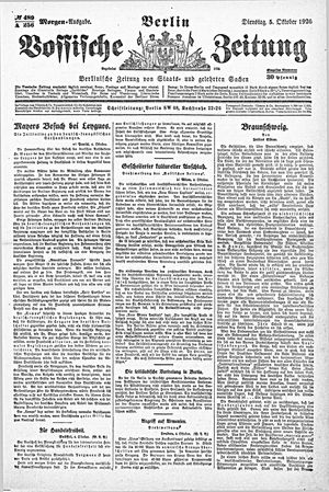 Vossische Zeitung vom 05.10.1920