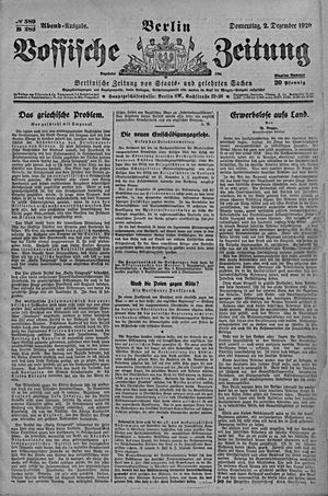 Vossische Zeitung vom 02.12.1920