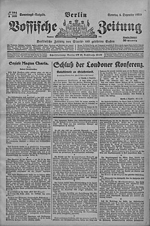 Vossische Zeitung vom 05.12.1920