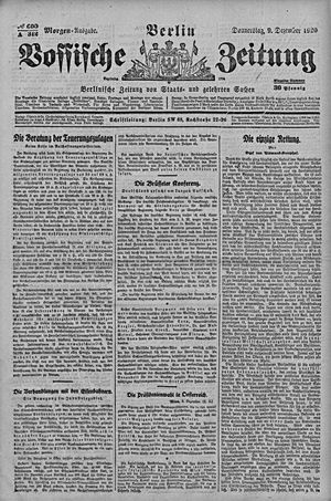 Vossische Zeitung vom 09.12.1920