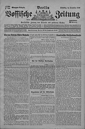 Vossische Zeitung vom 14.12.1920