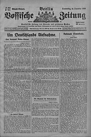 Vossische Zeitung vom 16.12.1920