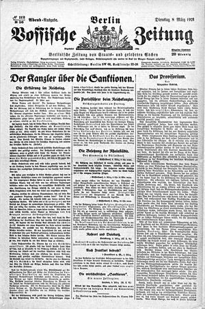 Vossische Zeitung vom 08.03.1921