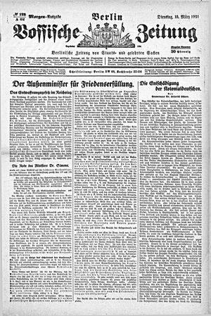 Vossische Zeitung vom 15.03.1921