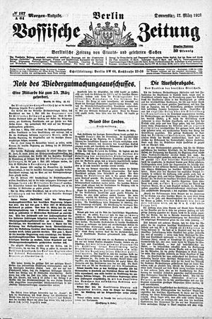 Vossische Zeitung vom 17.03.1921