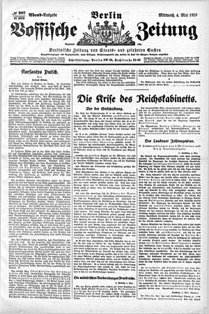 Vossische Zeitung on May 4, 1921